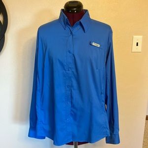 Columbia PFG Blue Women’s Sz 1X/1TF